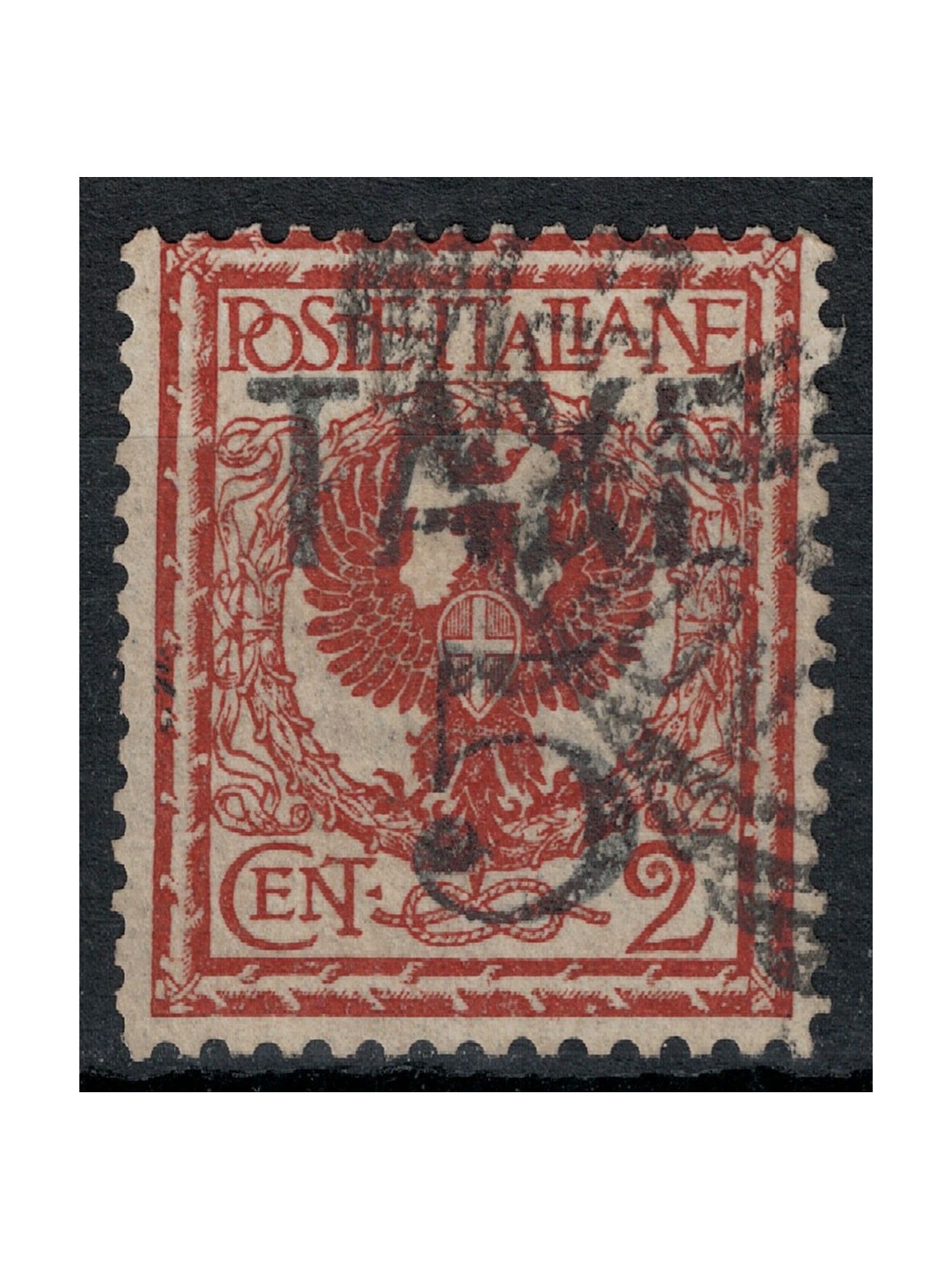 TRENTINO (BZ3) 1918-19 Floreale 2c (TAXE e cifre orizz.) us ©