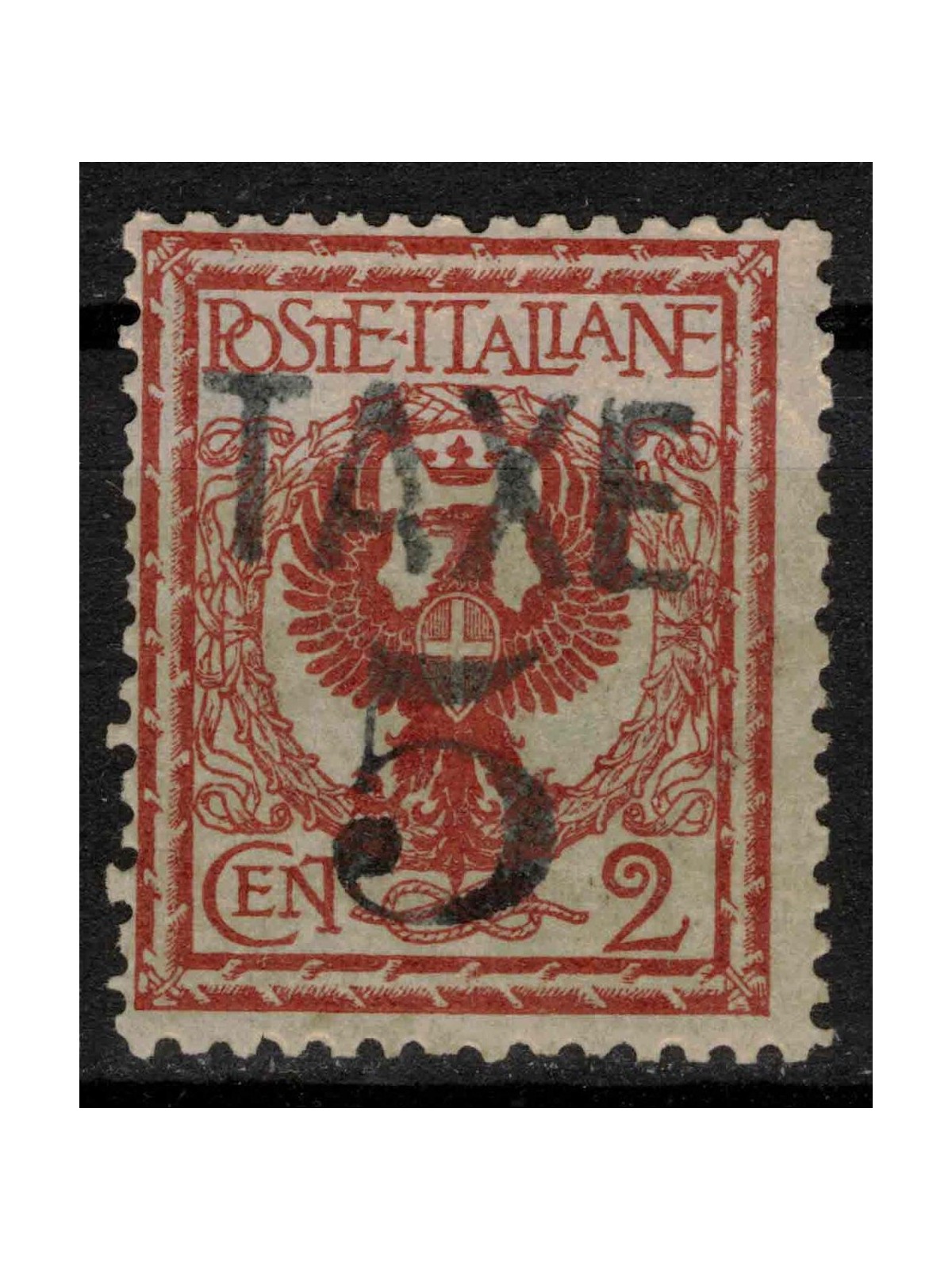 TRENTINO (BZ3) 1918-19 Floral 2c (TAXE and horizontal figures) MH* ©