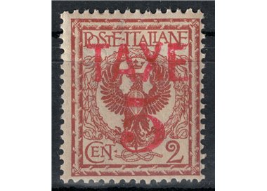 TRENTINO (BZ3) 1918-19 Floral 2c (TAXE and horizontal figures in red) MNH** ©