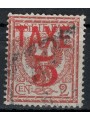 TRENTINO (BZ3) 1918-19 Floral 2c (TAXE and horizontal figures in red) us ©