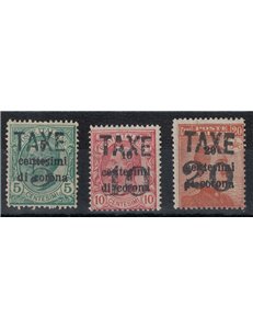 TRENTINO (BZ3) 1918-19 Trento e Trieste (TAXE e cifre orizz.) 3v MNH**