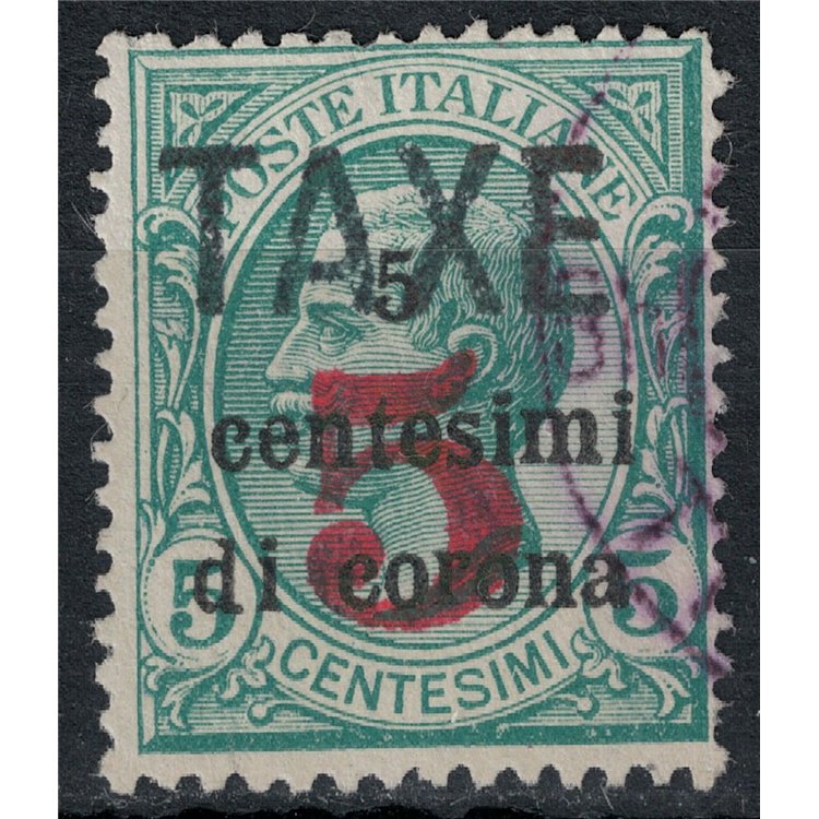 TRENTINO (BZ3) 1918-19 Trento e Trieste (TAXE in nero e cifra in rosso) us