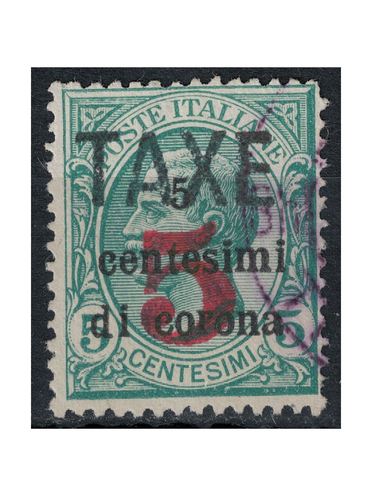 TRENTINO (BZ3) 1918-19 Trento and Trieste (TAXE in black and figure in red) us