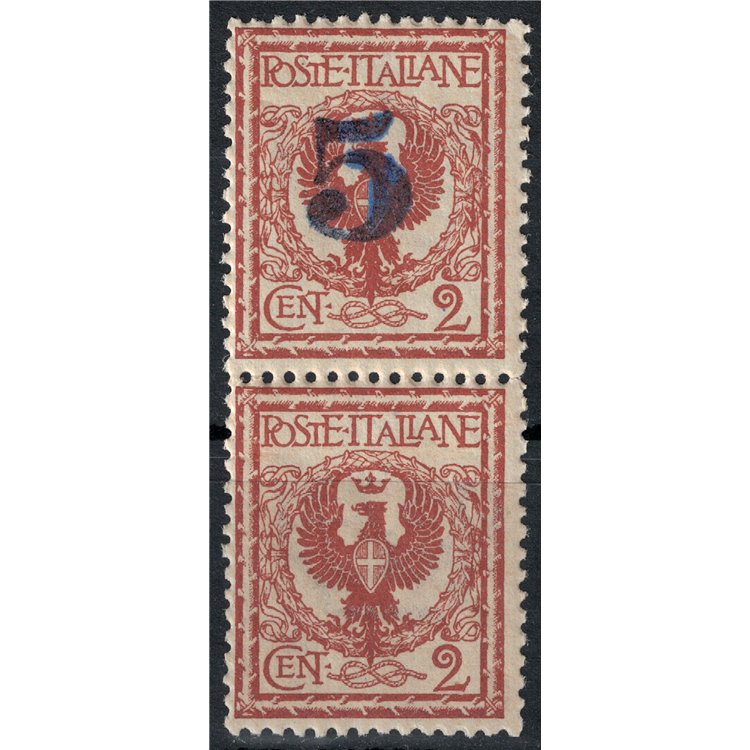 TRENTINO (BZ3) 1918-19 Varietà Floreale 2c (soprast. solo 1 valore) MNH** ©