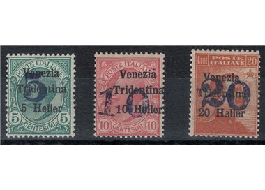 TRENTINO (BZ3) 1918-19 Venezia Tridentina (above figure) 3v MNH**
