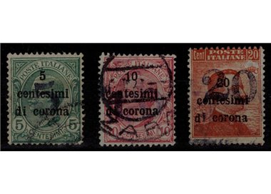 TRENTINO (BZ3) 1918-19 Trento and Trieste (overlapping figure) 3v us