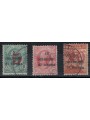 TRENTINO (BZ3) 1918-19 Trento and Trieste (red figure overlay) 3v us