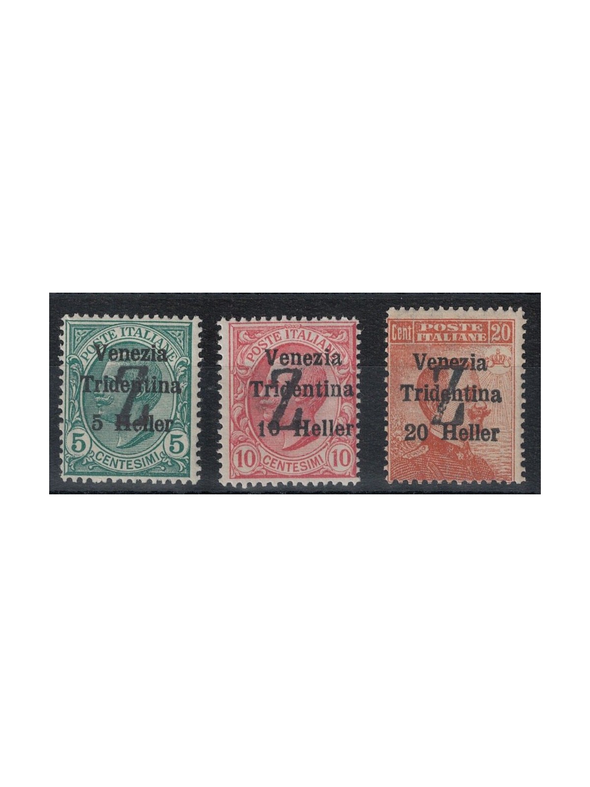 TRENTINO (BZ3) 1918-19 Venezia Tridentina (soprast. Z) 3v MNH** ©