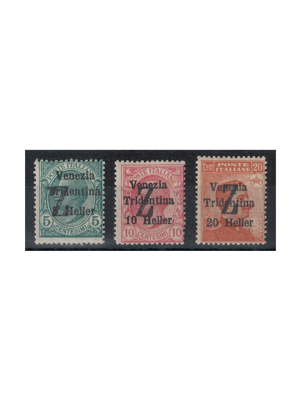 TRENTINO (BZ3) 1918-19 Venezia Tridentina (soprast. Z) 3v MH* ©