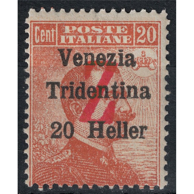 TRENTINO (BZ3) 1918-19 Venezia Tridentina (overlay Z in red) MNH** ©
