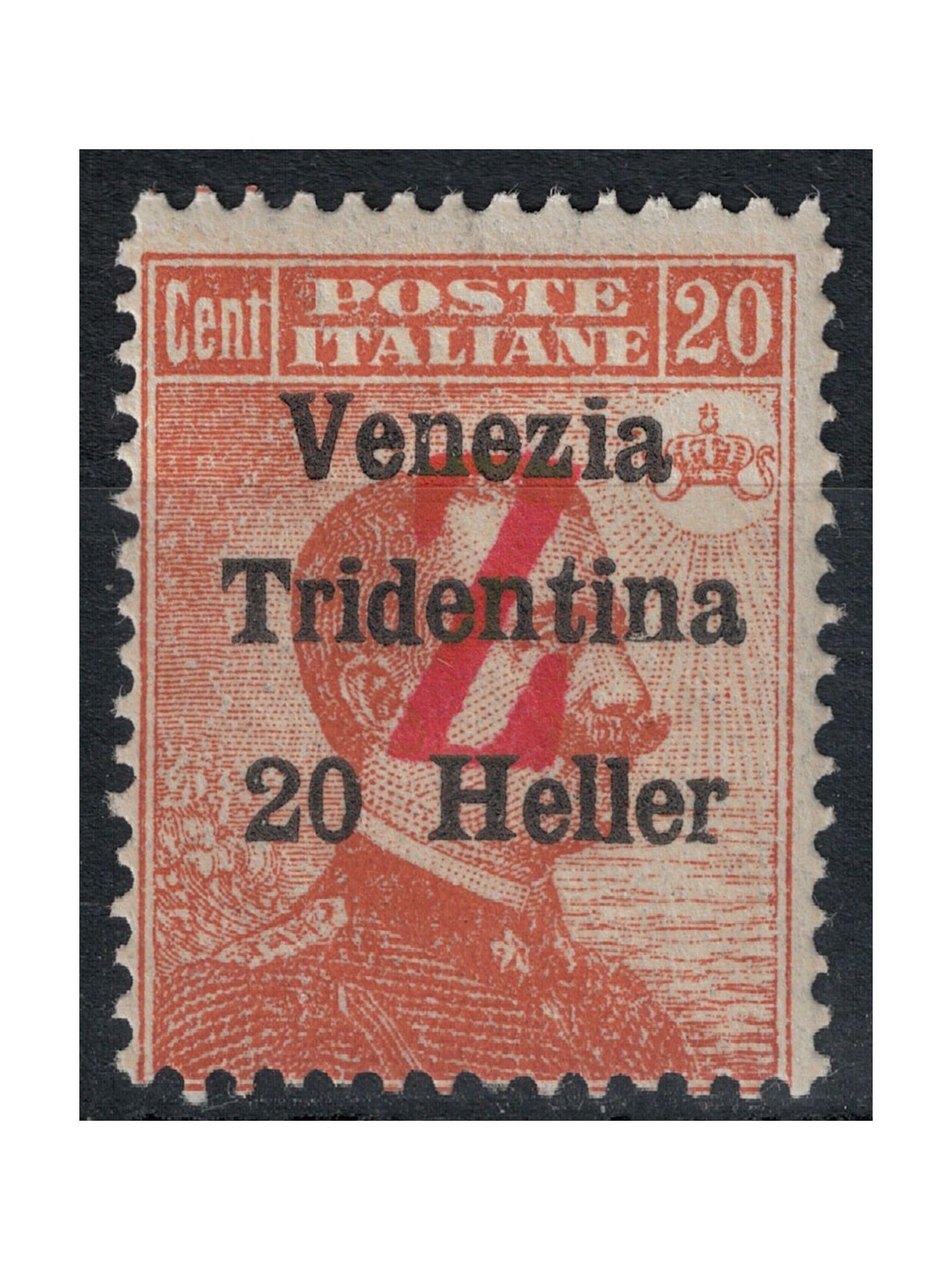 TRENTINO (BZ3) 1918-19 Venezia Tridentina (soprast. Z in rosso) MNH** ©