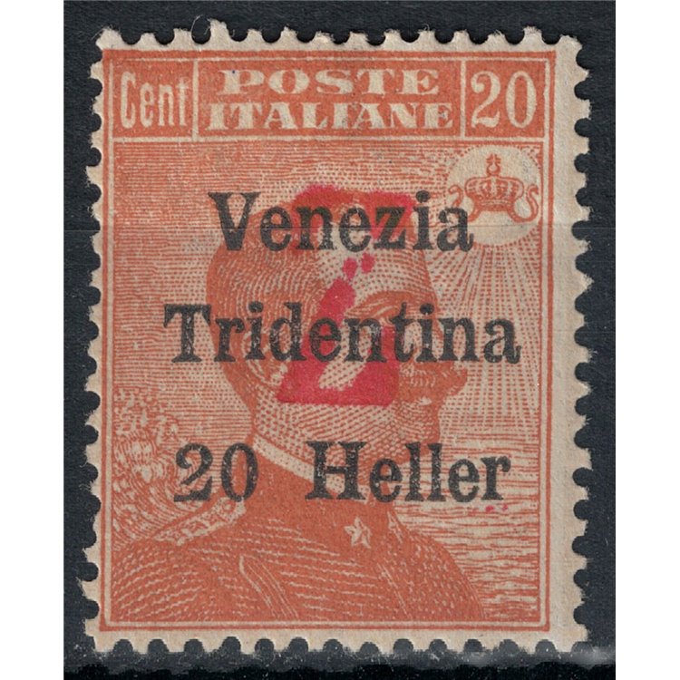 TRENTINO (BZ3) 1918-19 Venezia Tridentina (red Z overlay) MH* ©