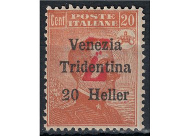 TRENTINO (BZ3) 1918-19 Venezia Tridentina (soprast. Z in rosso) MH* ©