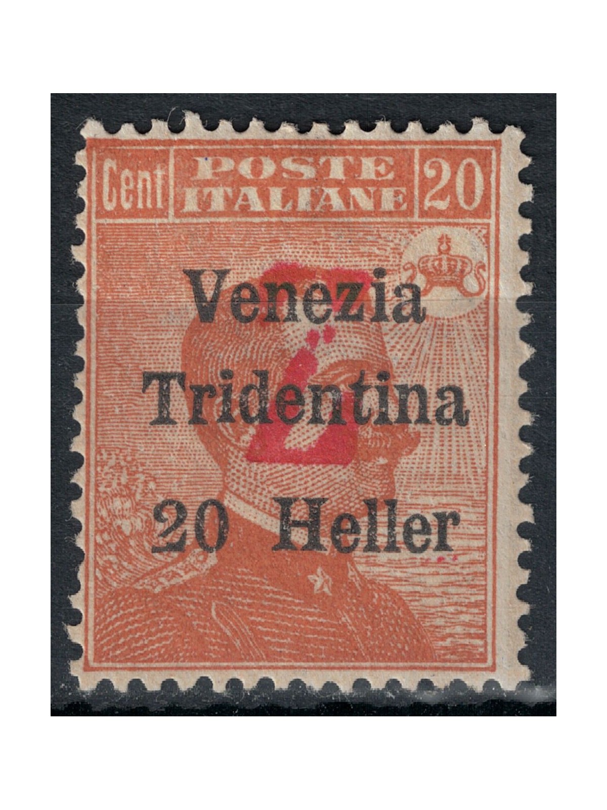 TRENTINO (BZ3) 1918-19 Venezia Tridentina (soprast. Z in rosso) MH* ©
