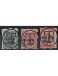 TRENTINO (BZ3) 1918-19 Trento e Trieste (soprast. T + cifra) 3v MNH** ©