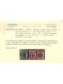 TRENTINO (BZ3) 1918-19 Trento e Trieste (soprast. T + cifra) 3v MNH** ©