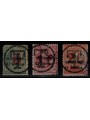 TRENTINO (BZ3) 1918-19 Trento e Trieste (soprast. T + cifra) 3v us ©