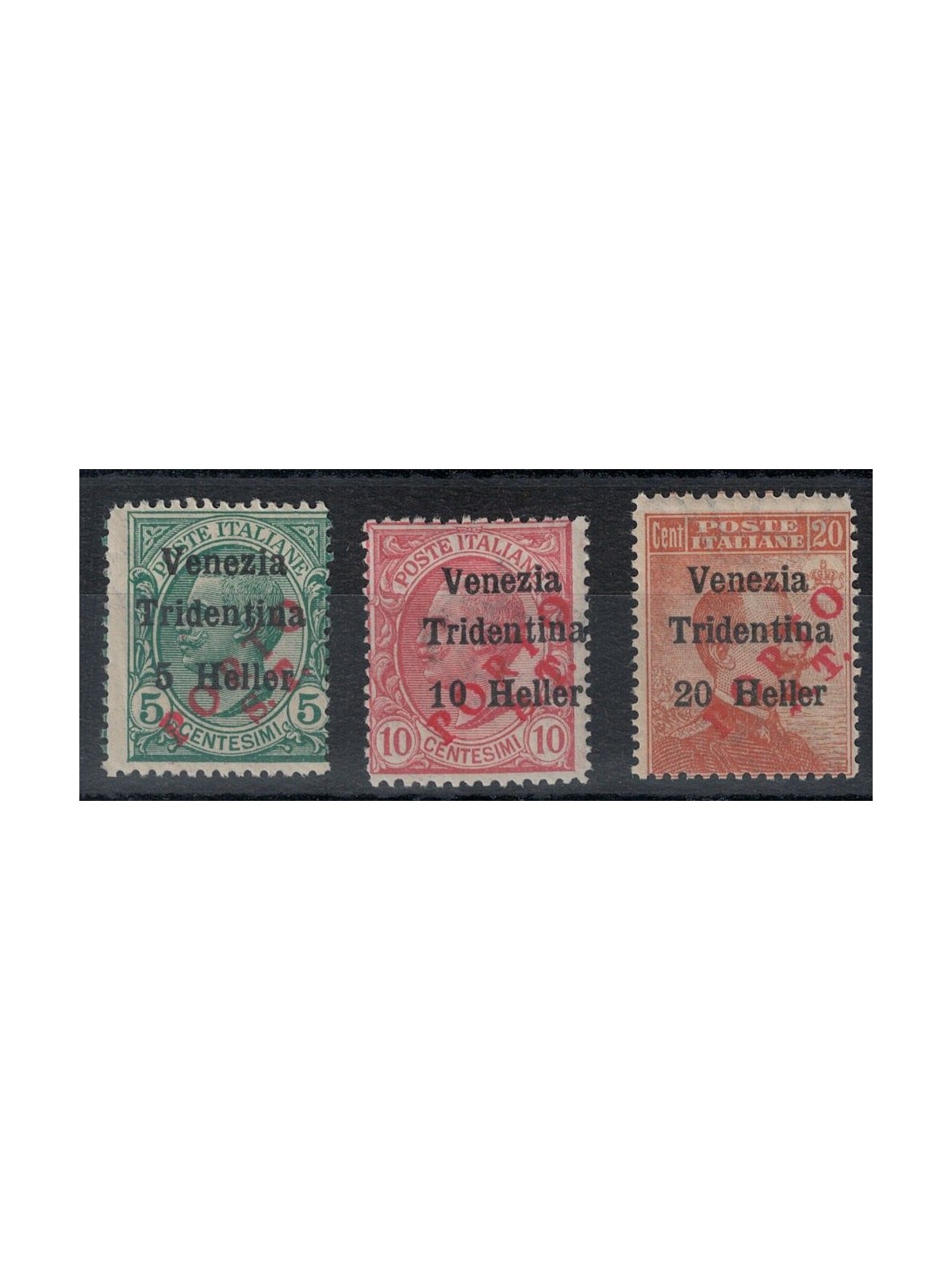 TRENTINO (BZ3) 1918-19 Venezia Tridentina (PORTO ST) 3v MNH** ©
