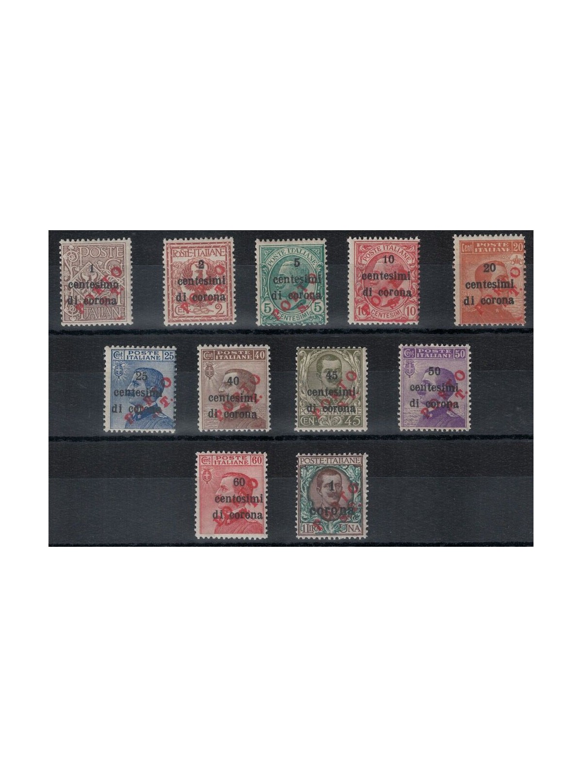 TRENTINO (BZ3) 1918-19 Trento and Trieste (PORTO ST) 11v MNH** ©
