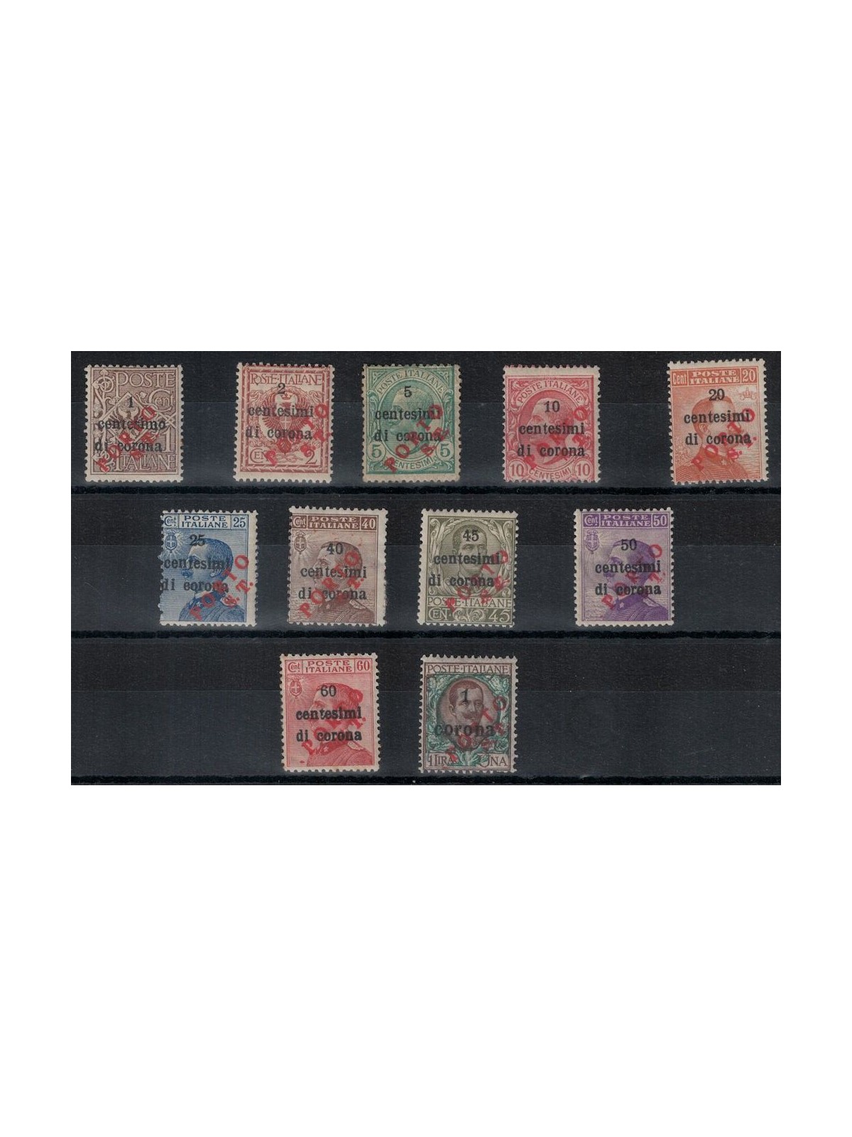 TRENTINO (BZ3) 1918-19 Trento e Trieste (PORTO S.T.) 11v MH* ©