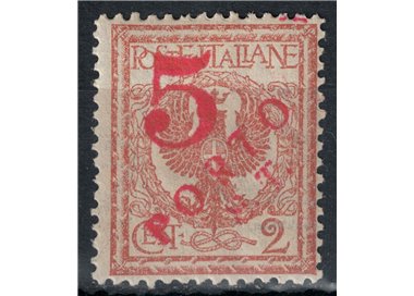 TRENTINO (BZ3) 1918-19 Floral 2c (5 PORTO ST hand-stamped) MH* ©