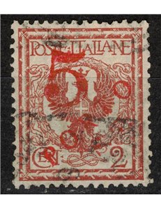 TRENTINO (BZ3) 1918-19 Floreale 2c (5 PORTO S.T. a mano) us ©
