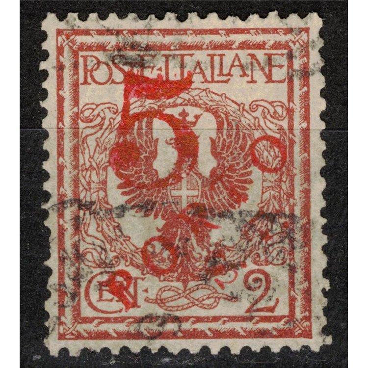 TRENTINO (BZ3) 1918-19 Floral 2c (5 PORTO ST hand) us ©