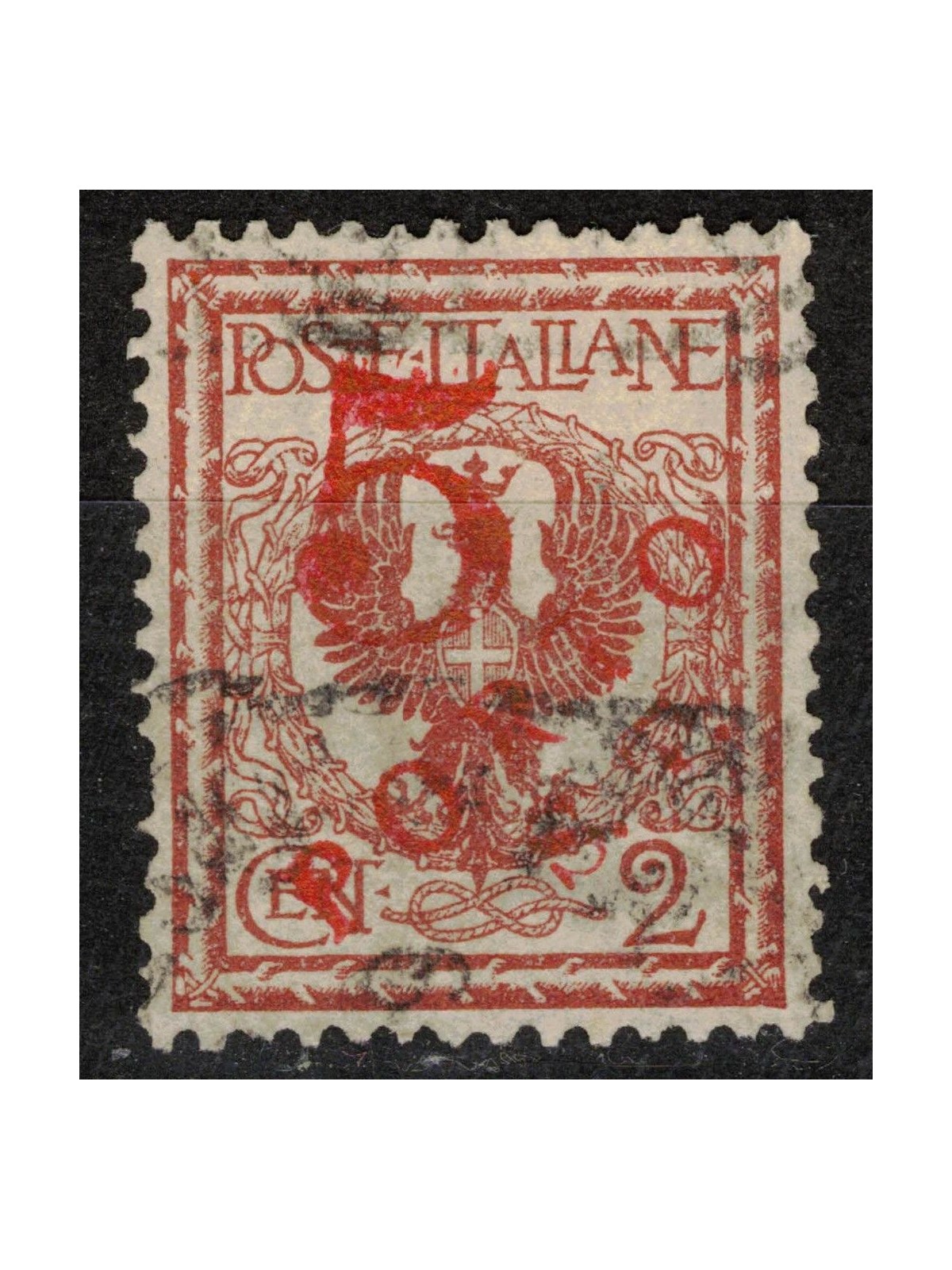 TRENTINO (BZ3) 1918-19 Floral 2c (5 PORTO ST hand) us ©