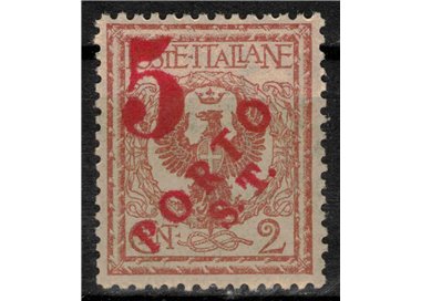 TRENTINO (BZ3) 1918-19 Floreale 2c (5 PORTO S.T. a macchina) MH* ©