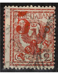 TRENTINO (BZ3) 1918-19 Floreale 2c (5 PORTO S.T. a macchina) us ©