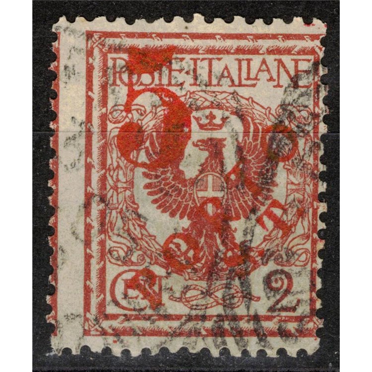 TRENTINO (BZ3) 1918-19 Floreale 2c (5 PORTO S.T. a macchina) us ©