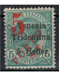TRENTINO (BZ3) 1918-19 Venezia Tridentina (5 PORTO ST) MNH** ©