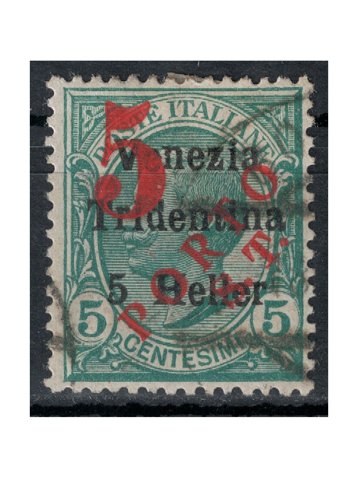 TRENTINO (BZ3) 1918-19 Venezia Tridentina (5 PORTO ST) us ©