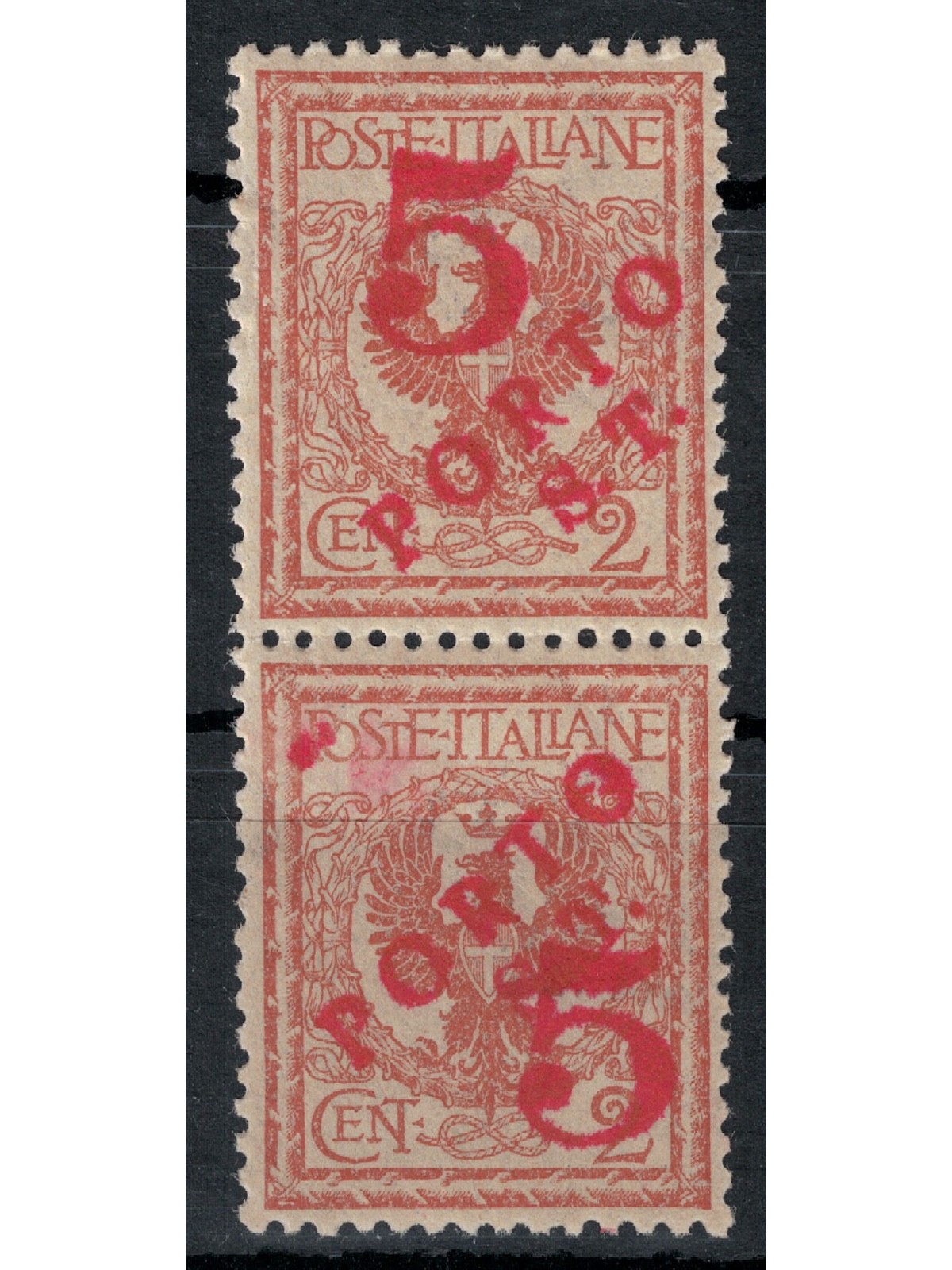 TRENTINO (BZ3) 1918-19 Floral 2c (5 PORTO ST and ST PORTO 5) 2v MNH** ©