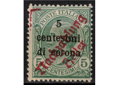 TRENTINO (TYROL AND WOOL) 1919 5c on 5c green MNH** ©