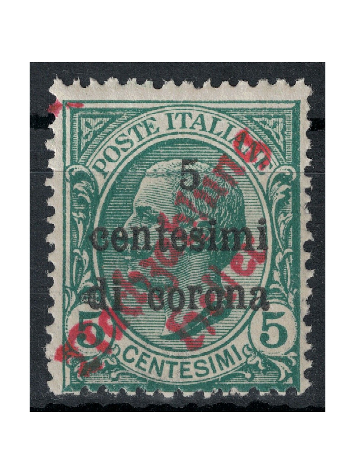 TRENTINO (TYROL AND WOOL) 1919 5c on 5c green MH* ©