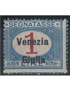 VENICE GIULIA 1918 Postage Due £1 blue and carmine MNH** ©