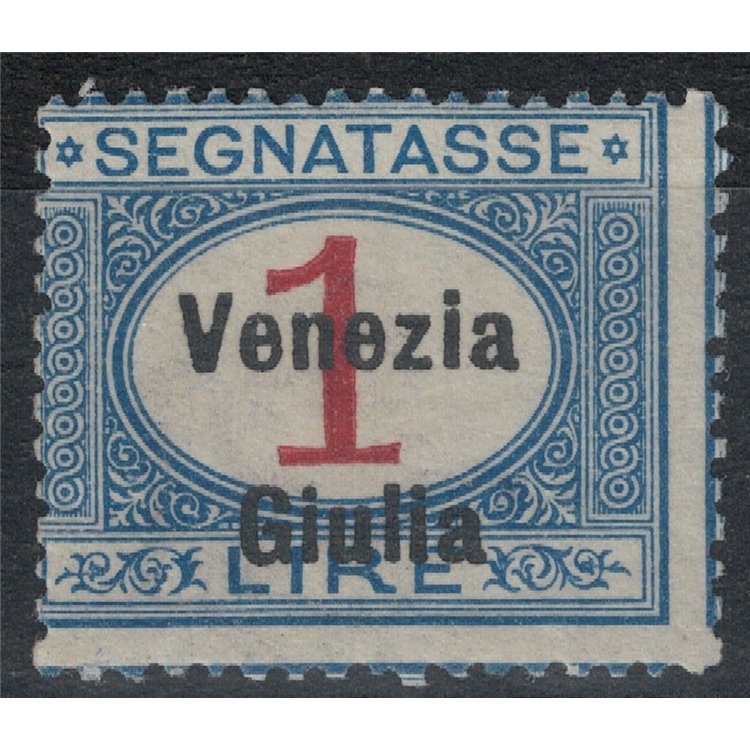 VENICE GIULIA 1918 Postage Due £1 blue and carmine MNH** ©