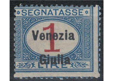 VENICE GIULIA 1918 Postage Due £1 blue and carmine MNH** ©