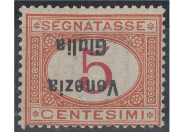 VENEZIA GIULIA 1918 Postage Due Variety 5c (upside down) MNH**