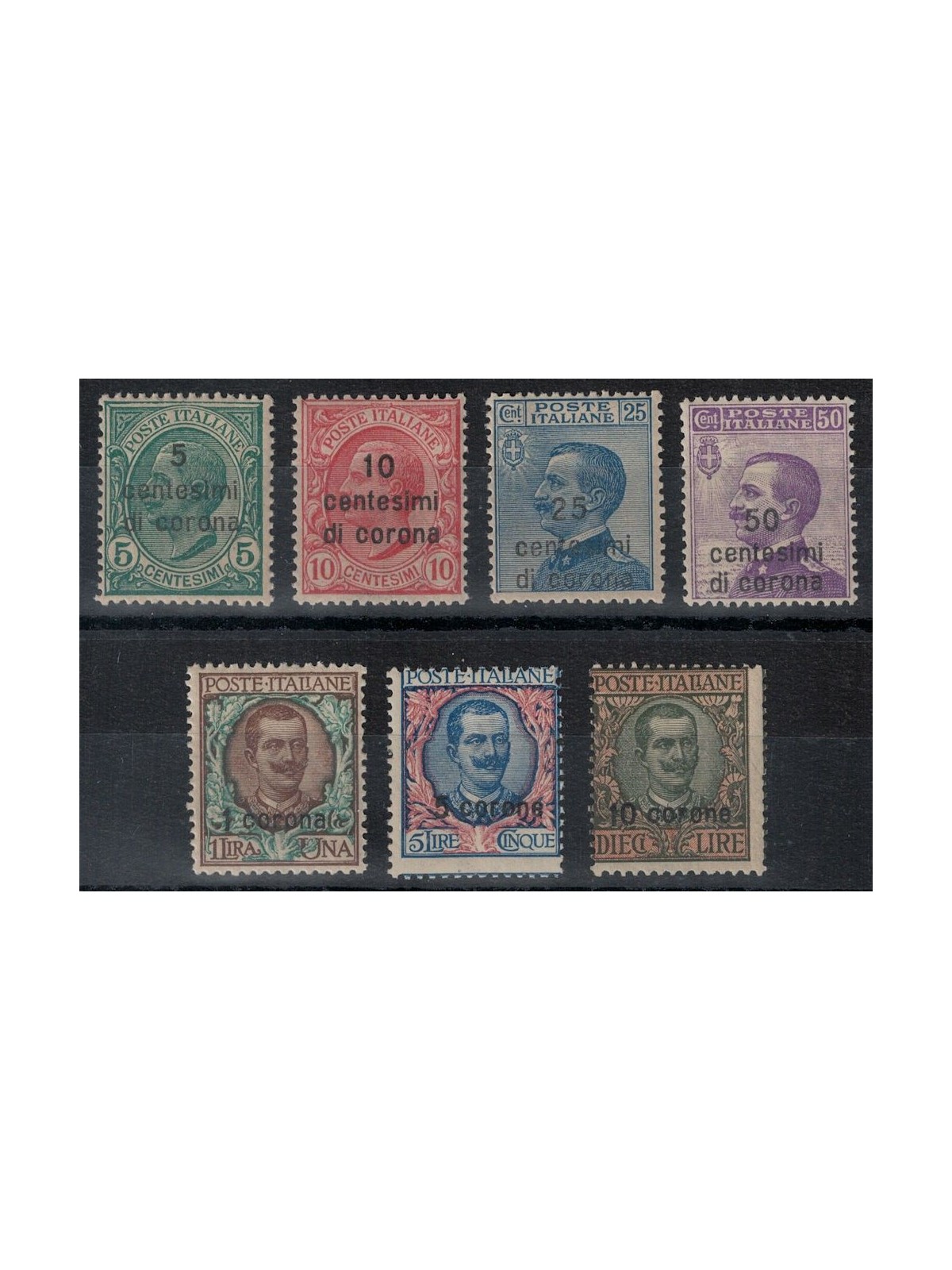 DALMATIA 1921-22 Ordinary series 7v MNH** ©