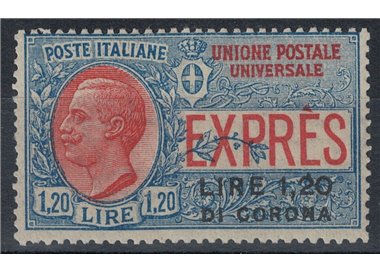 DALMAZIA 1922 Espresso (non emesso) MNH** ©