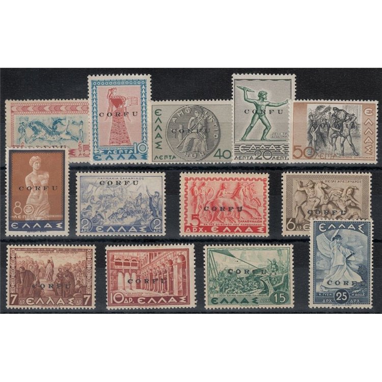 CORFU (ITALIAN WEST) 1941 Various subjects 13v MNH** ©