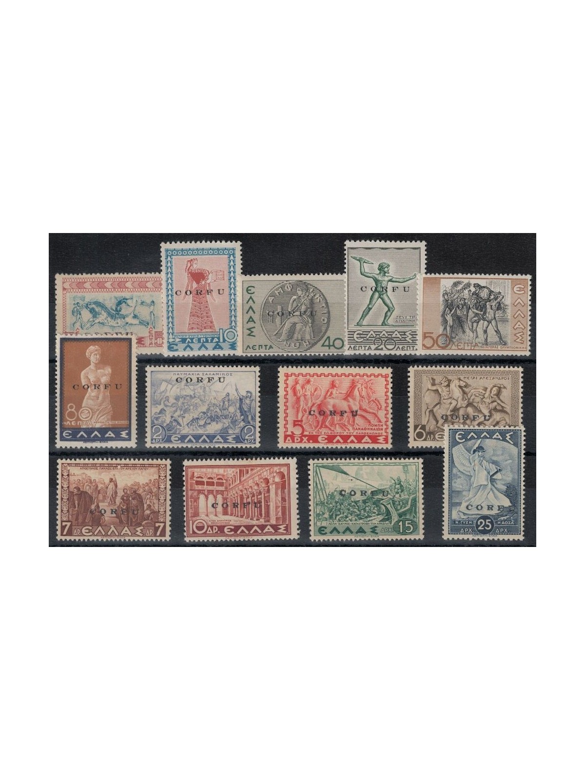CORFU (ITALIAN WEST) 1941 Various subjects 13v MNH** ©