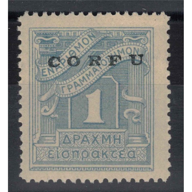 CORFU (ITALIAN WEST) 1941 Postage Due 1d light blue MNH** ©