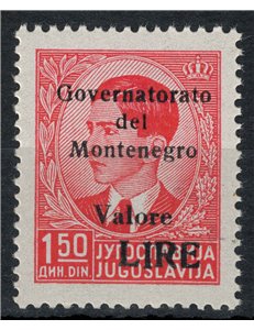 MONTENEGRO 1941 Governorate 1,50d red MNH** ©