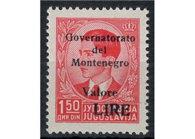 MONTENEGRO 1941 Governorate 1,50d red MNH** ©