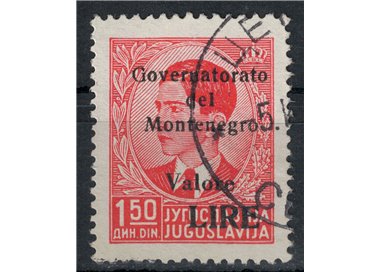 MONTENEGRO 1941 Governatorato 1,50d rosso us ©