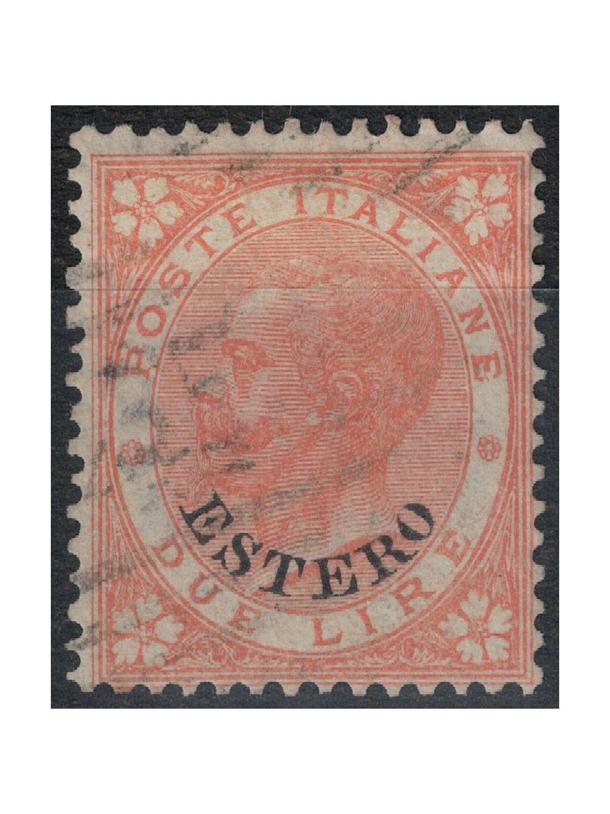 POSTAL OFFICE GENERAL ISSUES 1874 Ordinary series (2£ scarlet) us ©