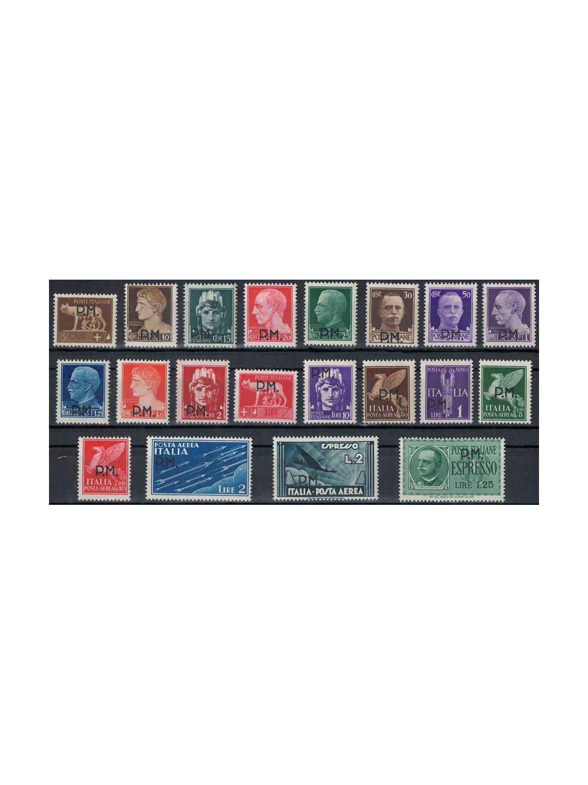 ITALY KINGDOM 1943 Military Post 20v MH*
